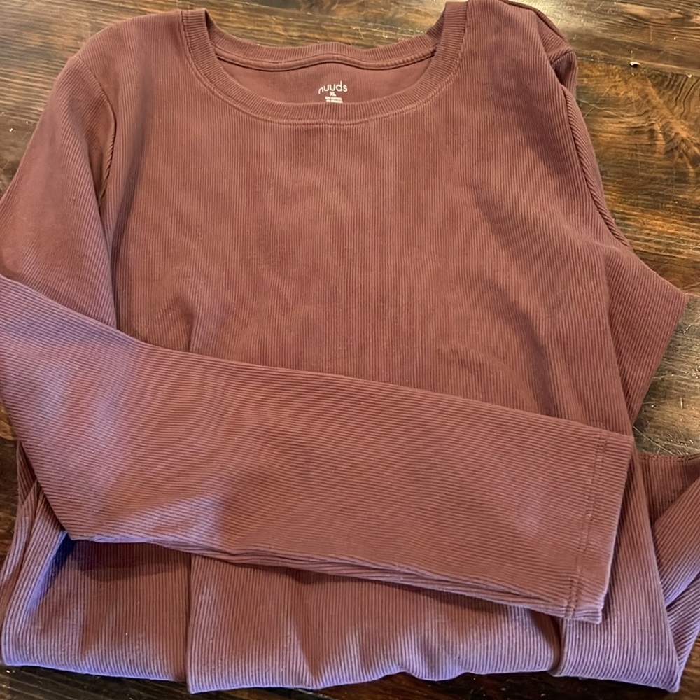 Nuuds XL ribbed body suit long sleeve